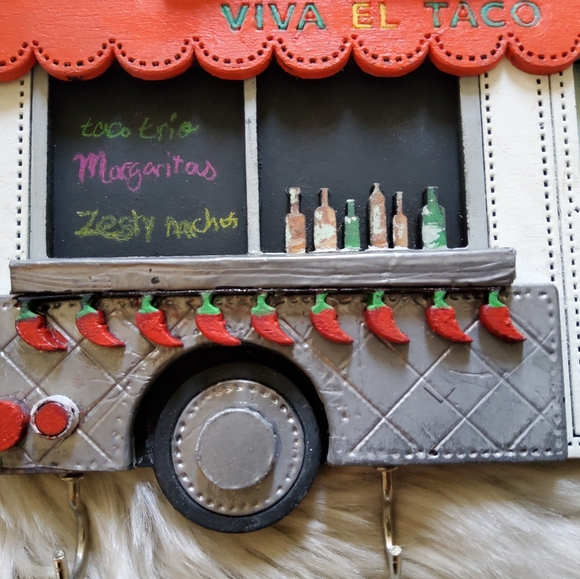 🎈Host Pick🎈Kate Spade Inspired "Taco Truck" Key Holder  Handmade Spectacular - Picture 4 of 11